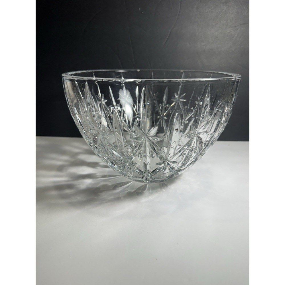 Marquis Waterford Sparkle 9" Serving Bowl Cut Glass Crystal Star Design